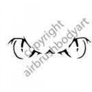 0292 eyes reusable stencil